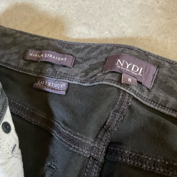 NYDJ Black and Grey Libya Zebra Jeans - Picture 5 of 7